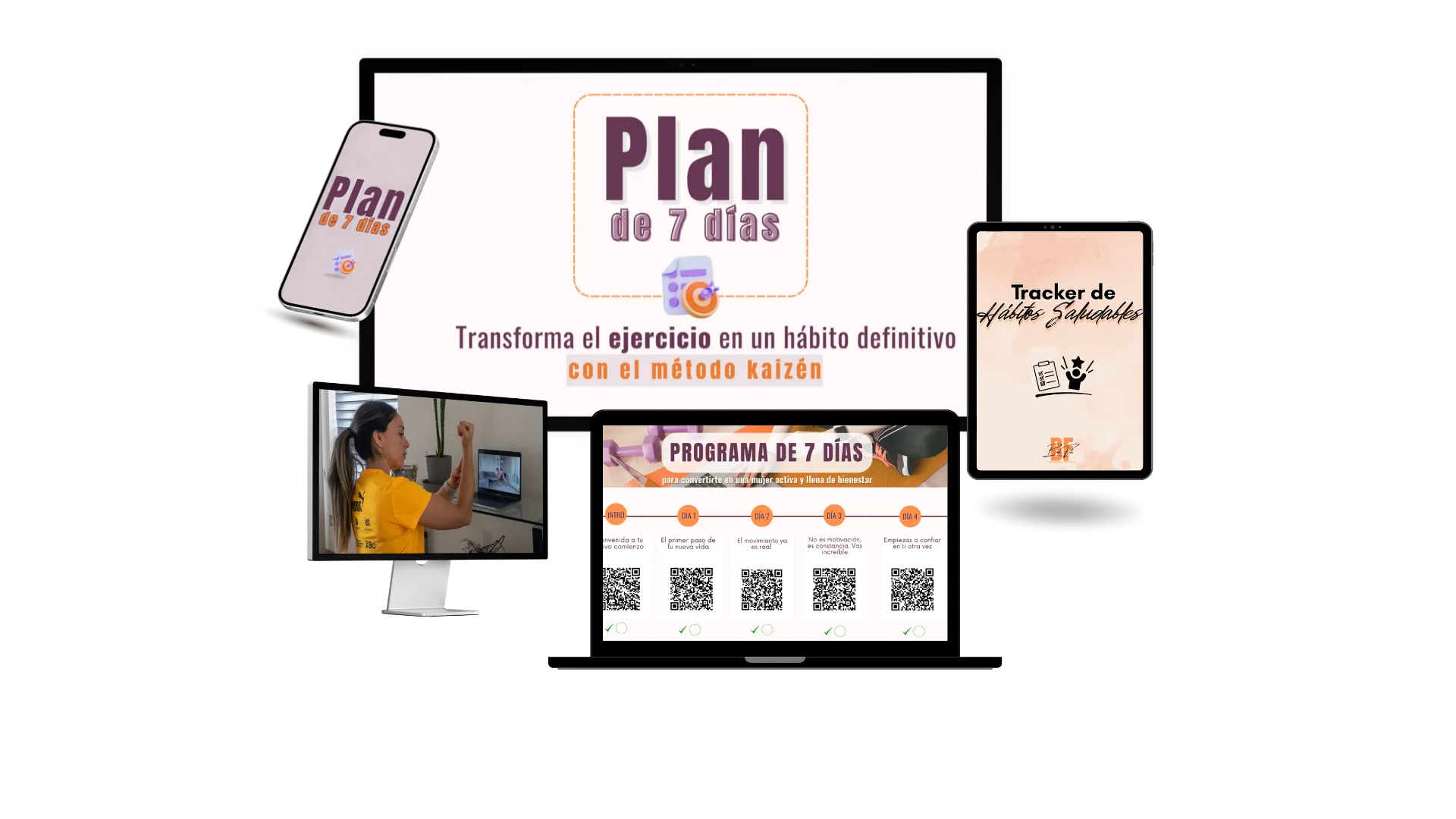 Plan de 7 días de Belfit en celular, tablet, computador y pantallas